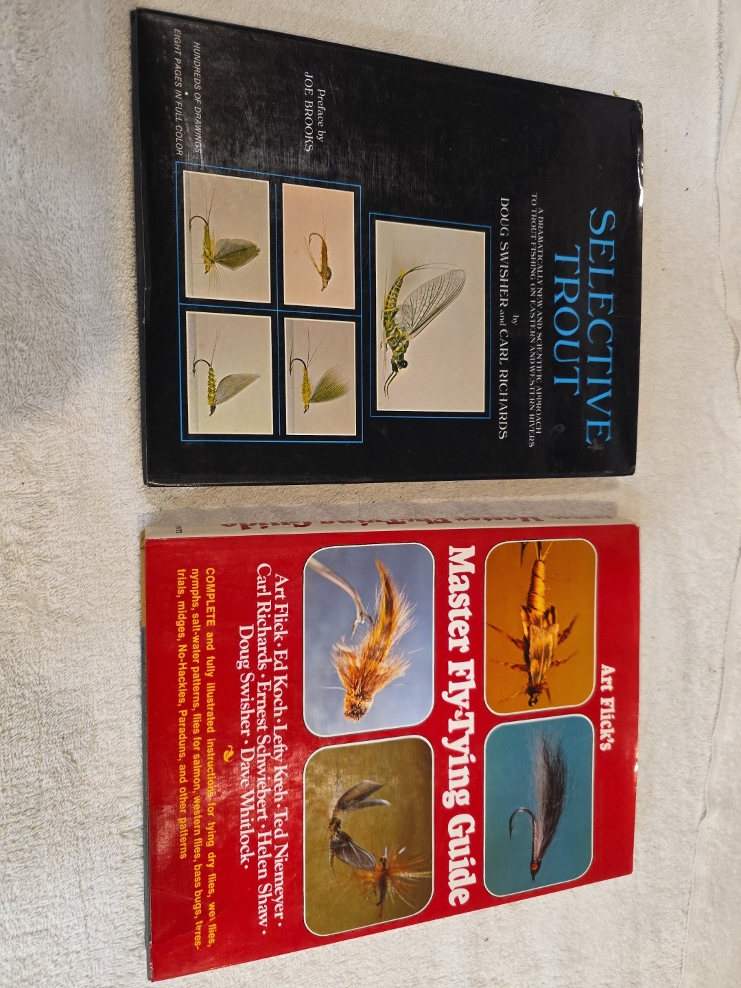 2 BOOKS: Selective Trout by Doug Swisher & Master Flt Tying Guide By Art Flicks