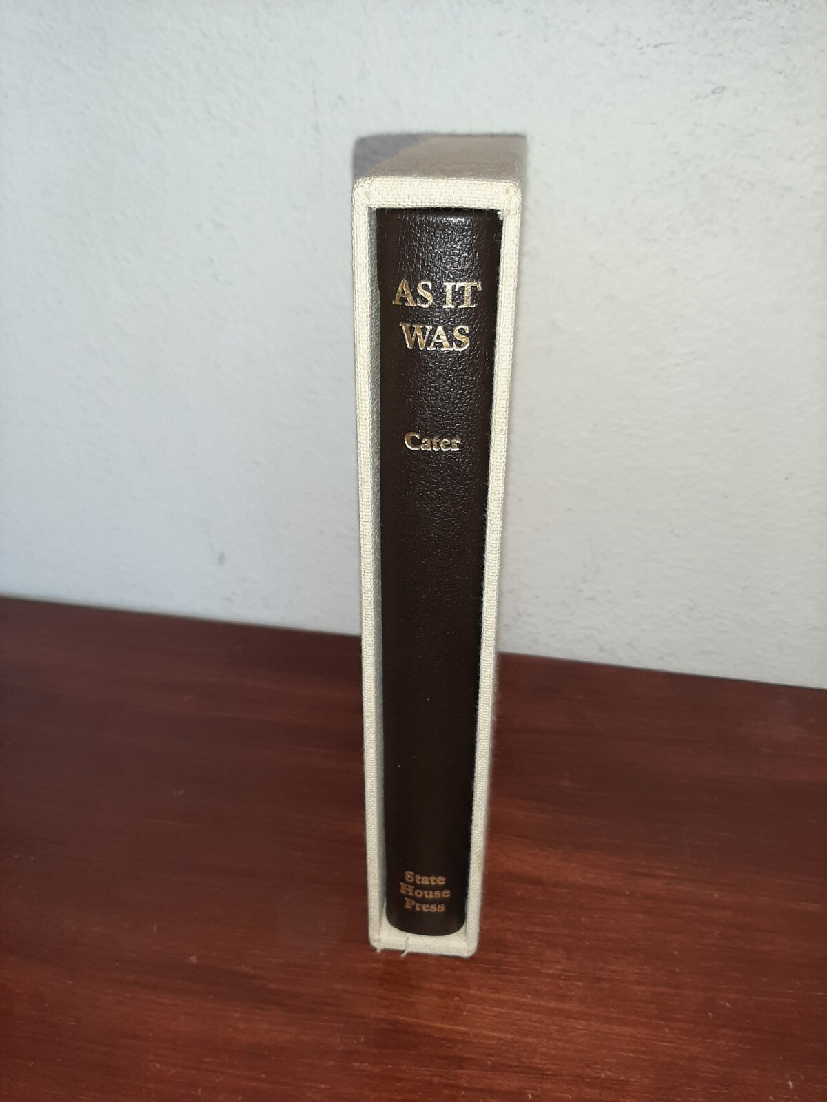 As It Was Douglas Cater State House Press Limited Hardcover