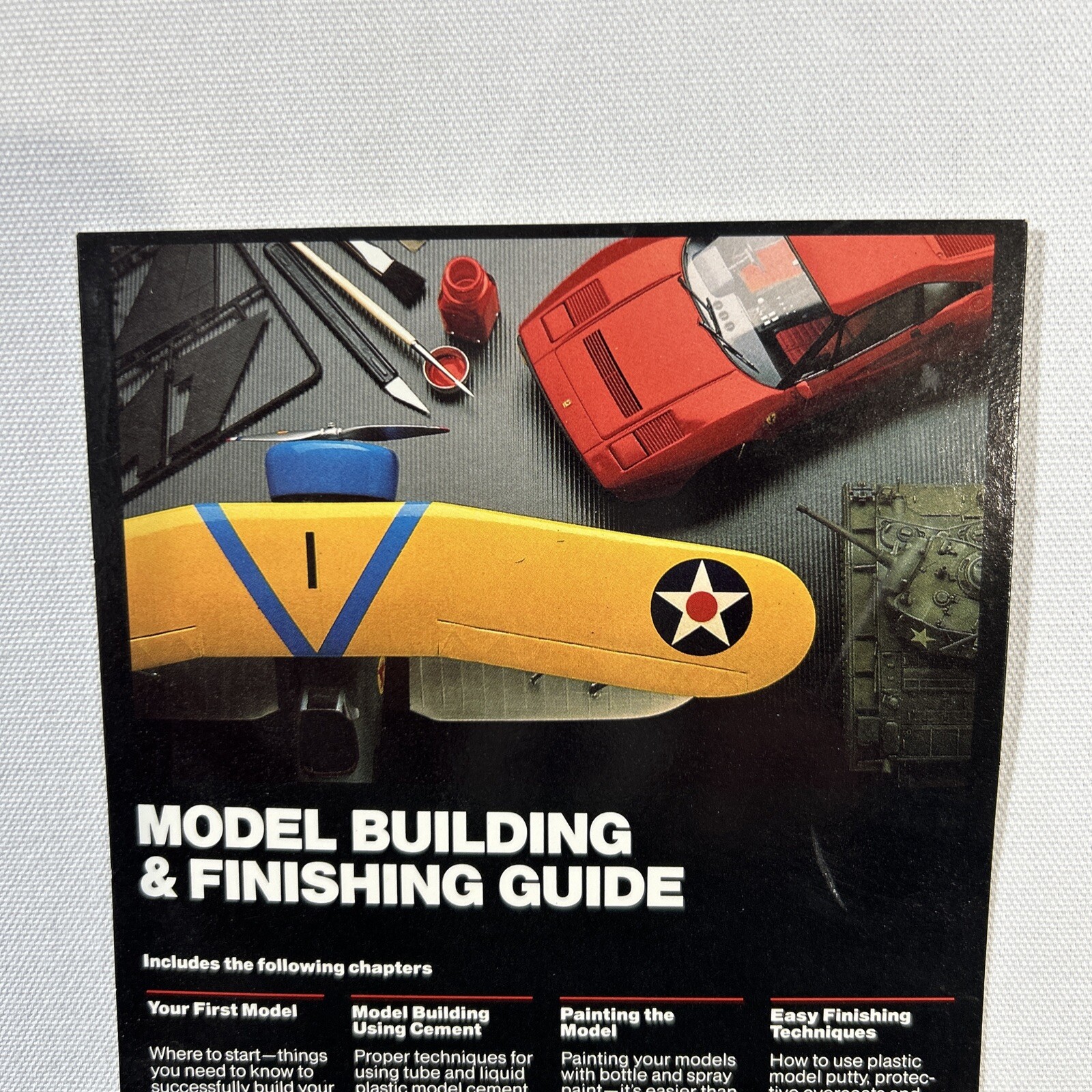 TESTORS Model Building And Finishing Guide 1989 Rate AD Card