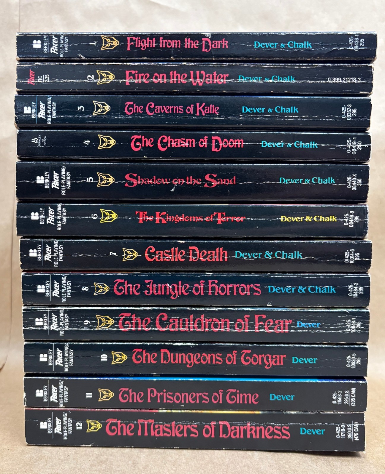 1-12 Lone Wolf Series by Joe Dever & Gary Chalk RPG Role Playing Game Book PB