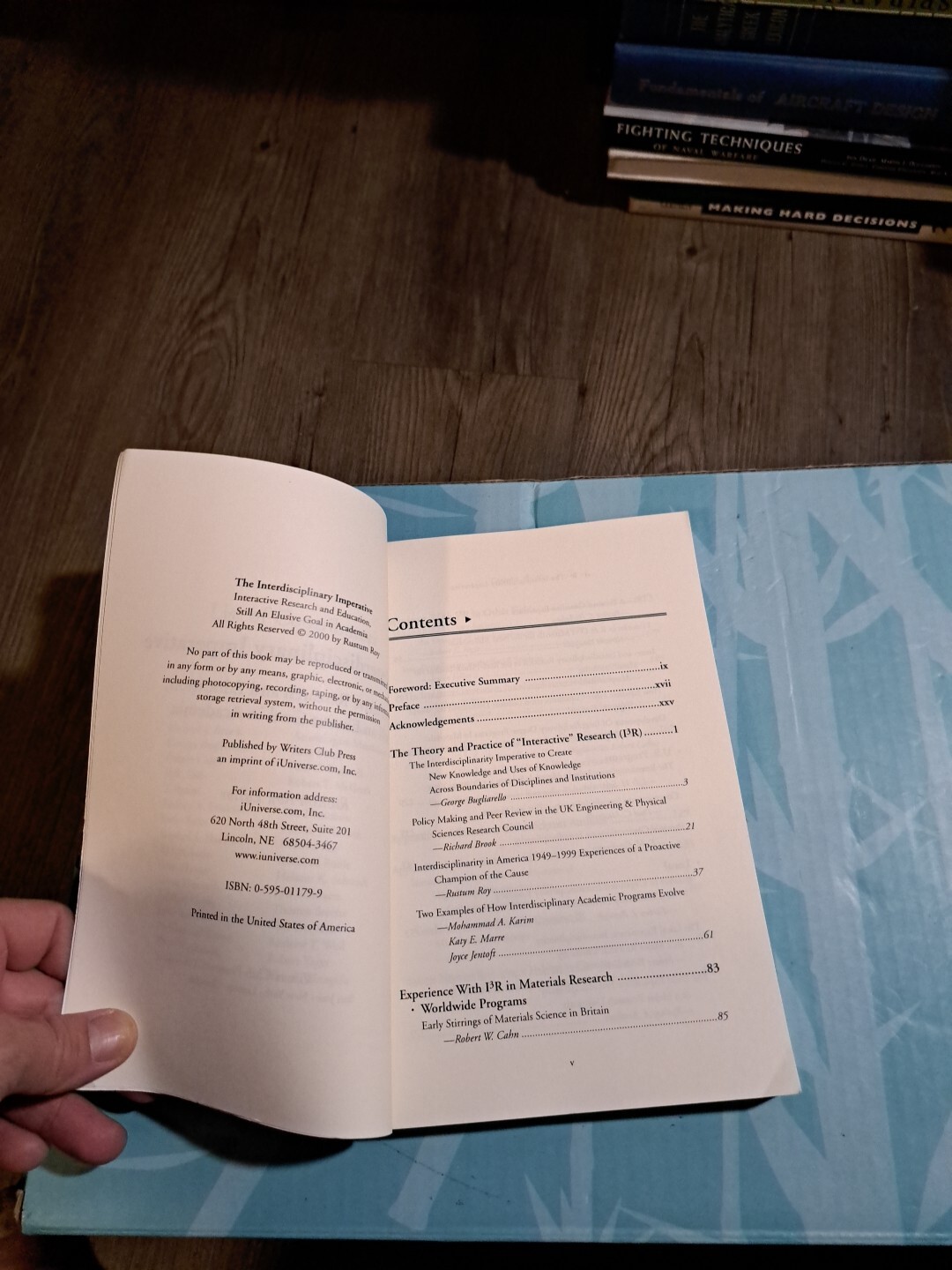 The Interdisciplinary Imperative : Interactive Research and Education, Still an