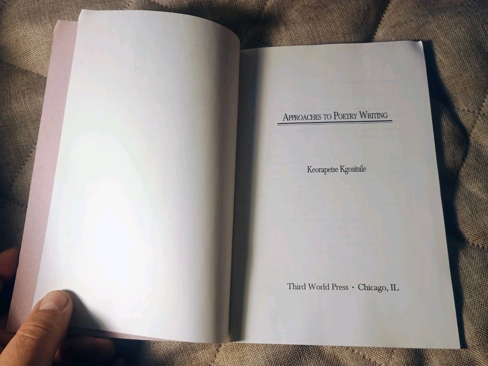 SIGNED! Keorapetse Kgositsile Approaches To Poetry Writing Booklet 26 Pages