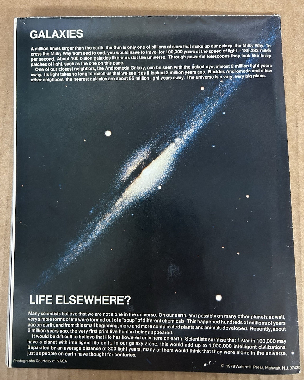 GIANT POSTERBOOK: SPACE (1979) Watermill Press; Space Shuttle, Skylab Foldout