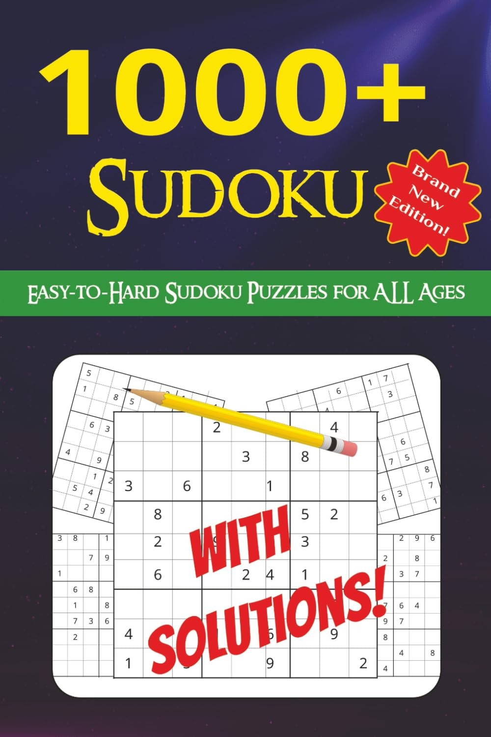 1000+ Sudoku Puzzles: Easy-to-Read Sudoku Puzzles | 6×9 inches | 1000+ puzzl…