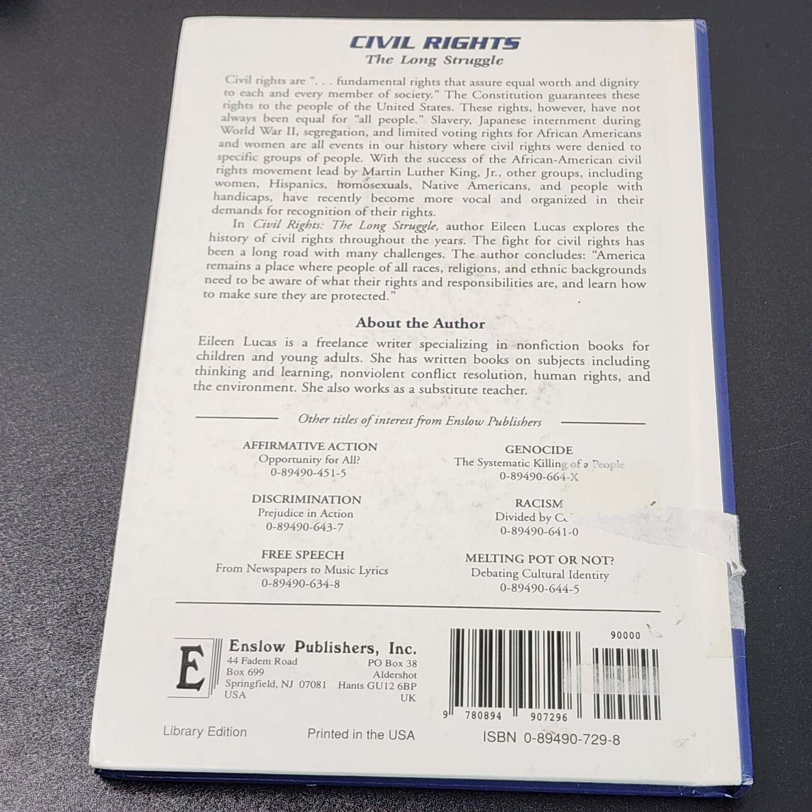 Civil Rights : The Long Struggle Library Binding Eileen Lucas