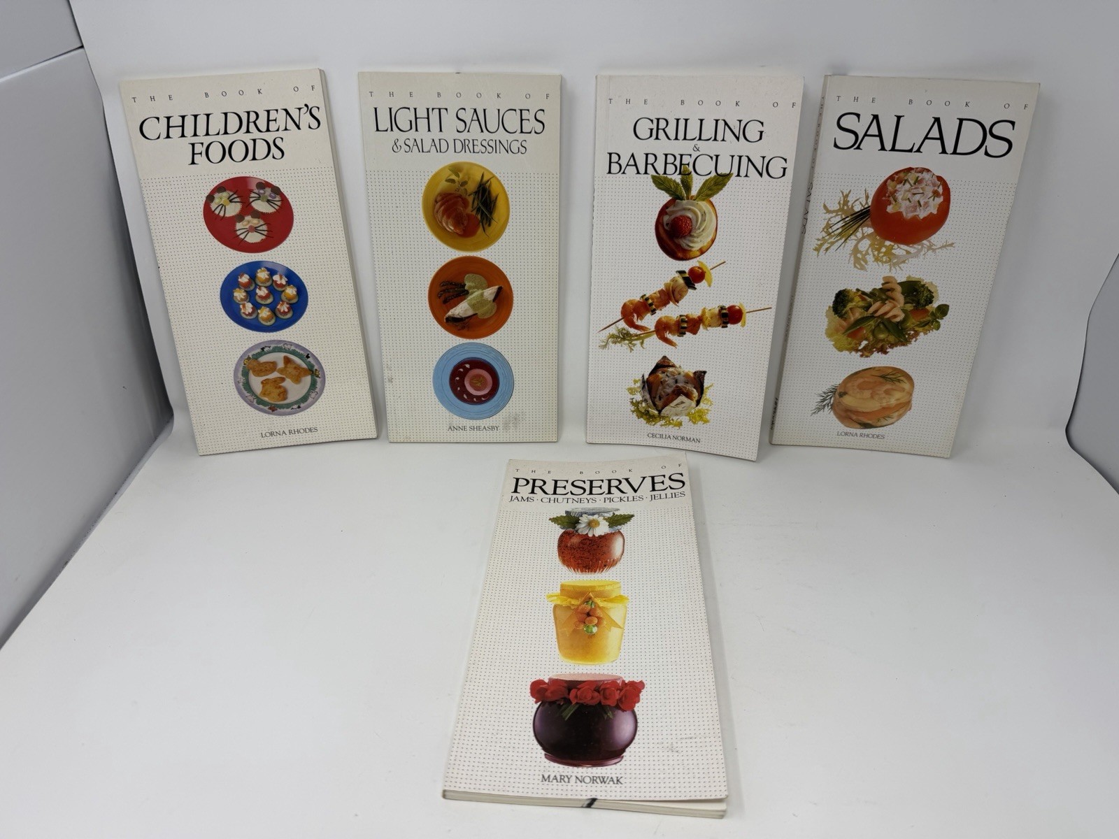 HP Books “The Book Of” Cookbooks – Salads – Sauces – Preserves Lot Of 5
