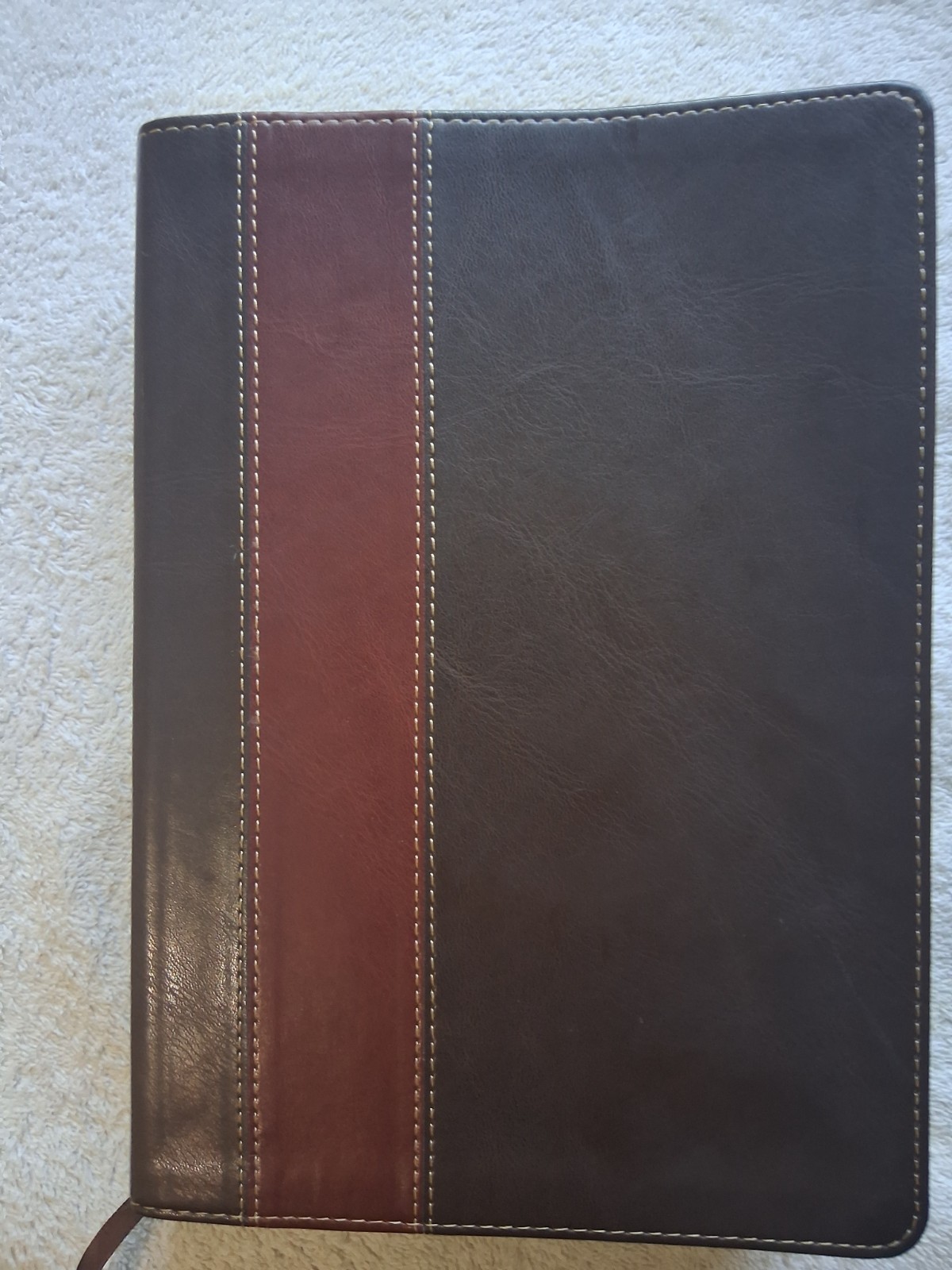 Tyndale NLT The Swindoll Study Bible TuTone (Leather Like, Brown/Tan) Indexed