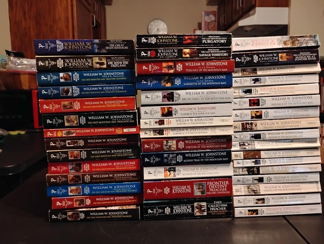 Lot of 44 William Johnstone Westerns Paperbacks First & Last Mountain Man Series