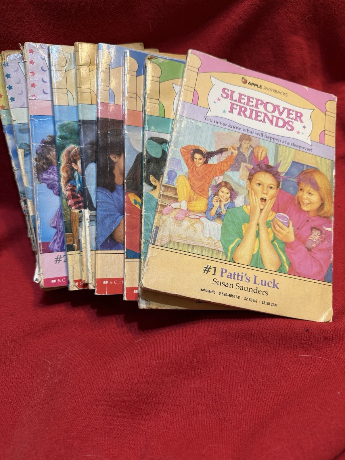 9 Sleepover Friends Book Lot Susan Saunders #s 1 4 5 6 15 16 25 26 33 Vintage
