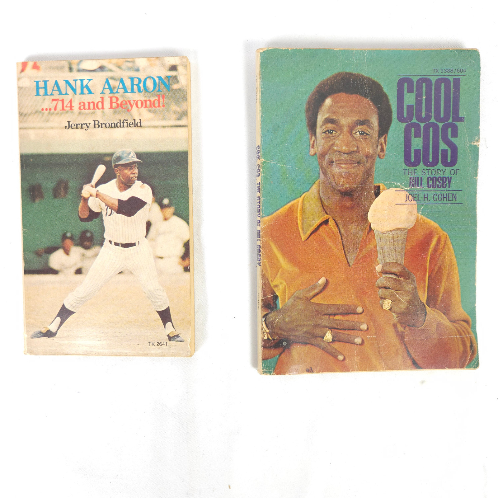 Vintage Book Lot – Cool Cos The Story of Bill Cosby – Hank Aaron 714 And Beyond