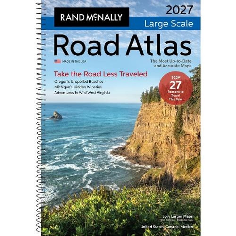Rand McNally 2027 Large Scale Road Atlas by Rand McNally (English) Paperback Boo