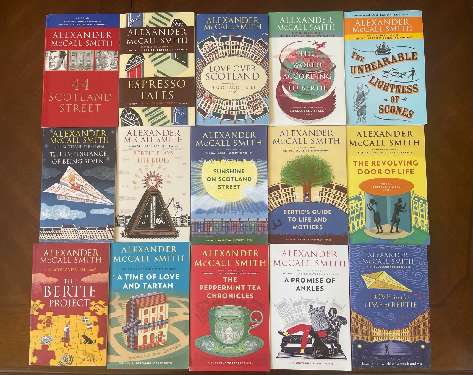 Alexander McCall Smith Books – 44 Scotland Street Series (1-15) *See Note