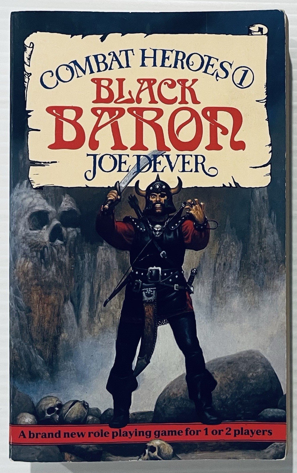 Joe Dever Combat Heroes 1 Black Baron Vintage 1986 Role Playing Game Book RARE