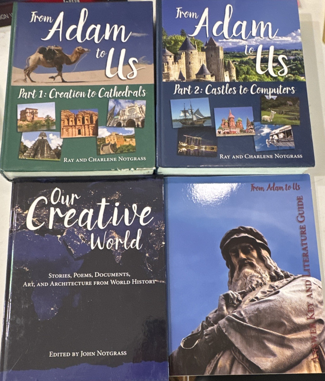 SEE DESCRIPTION Notgrass Company From Adam to Us Lot 4: Parts 1-2 Hardcover
