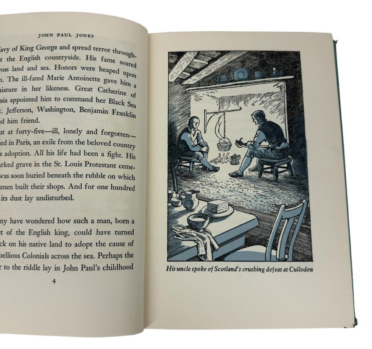 John Paul Jones Fighting Sailor Hardcover Book By Armstrong Sperry 1953