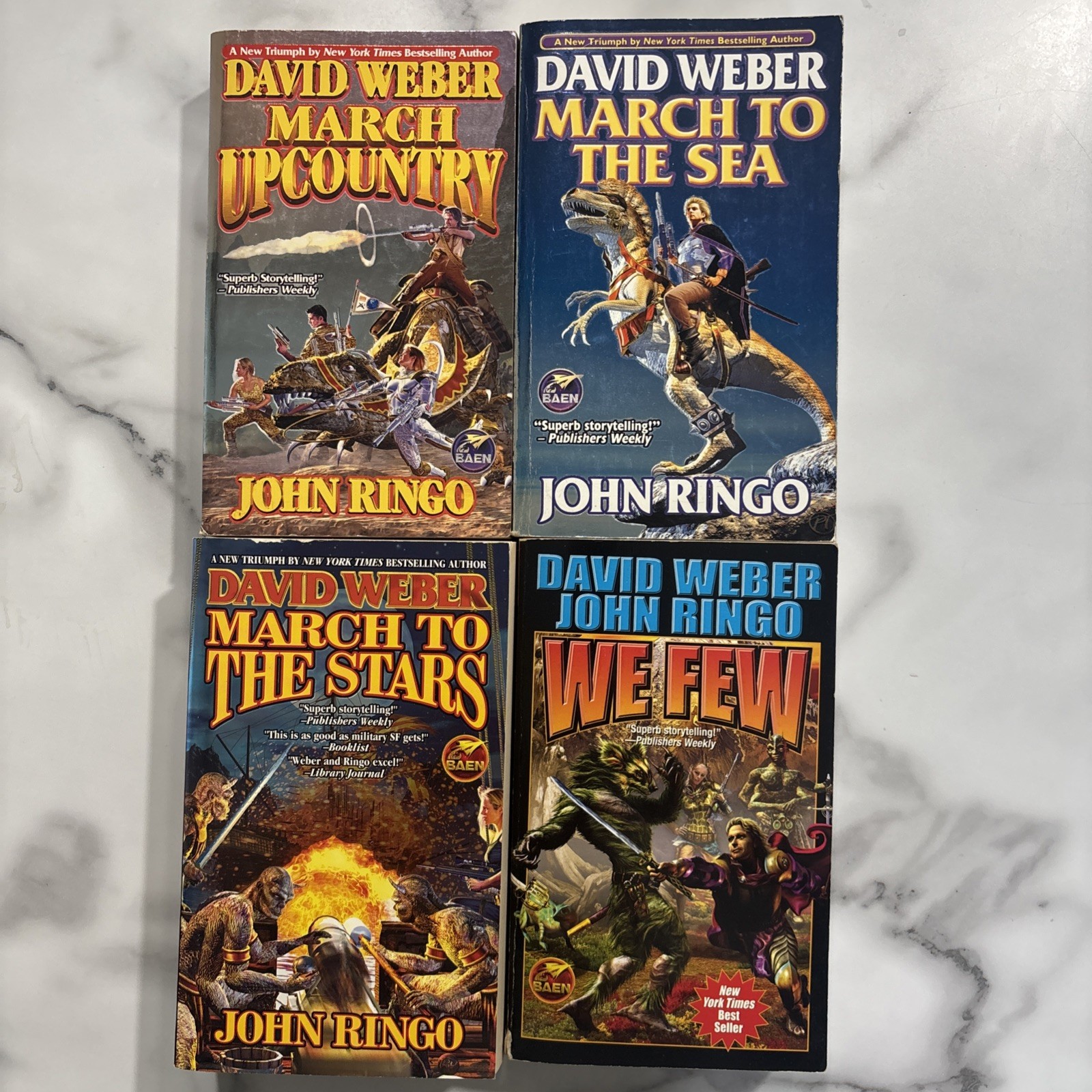 David Weber John Ringo Complete Empire of Man Series Lot of 4 Paperback