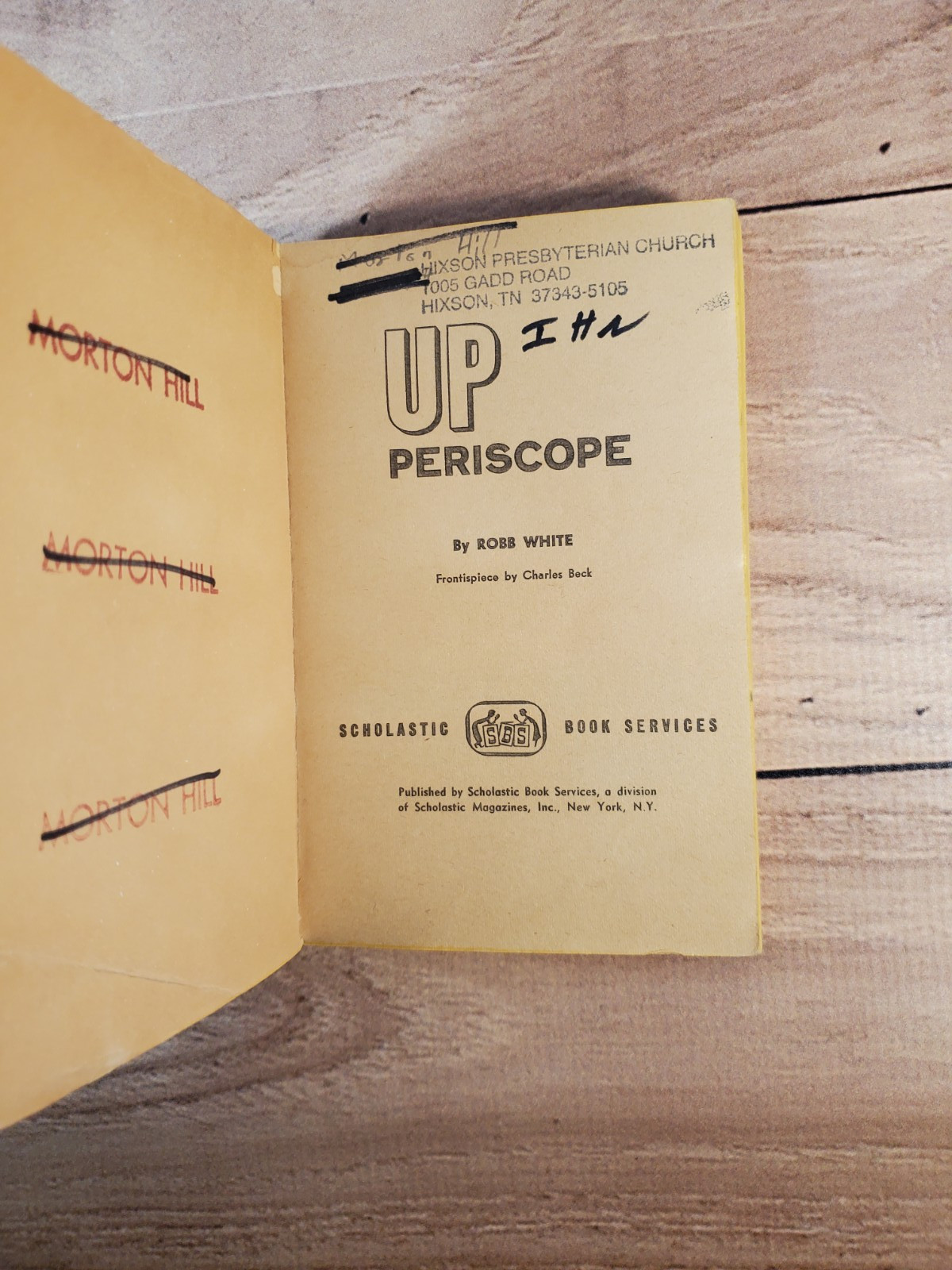 UP Periscope by Robb White 8th Printing Paperback 1968 vintage Scholastic PB