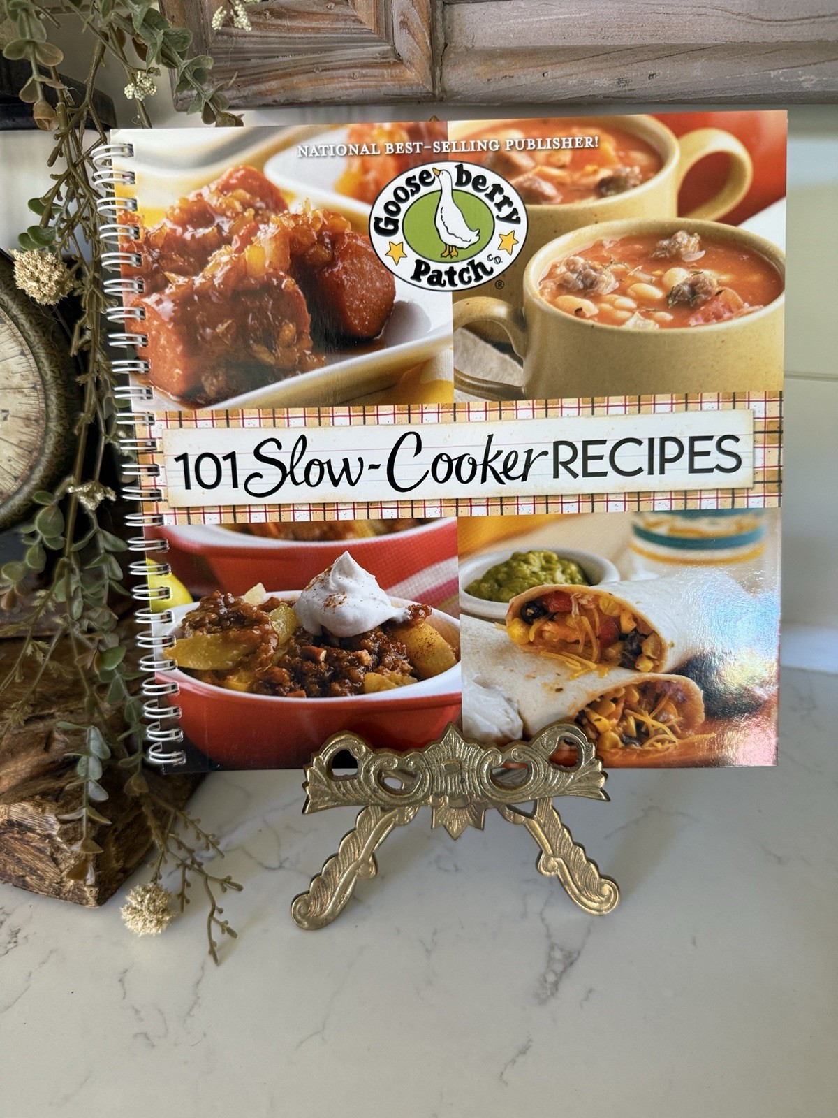101 Slow-Cooker Recipes by Gooseberry Patch (2009, Spiral) cook book