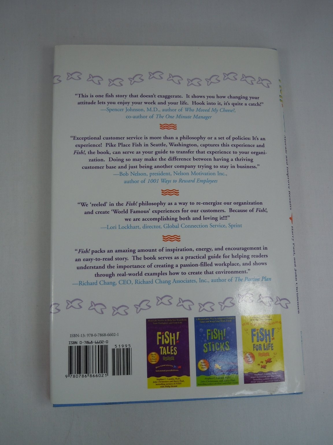 Fish! Stephen C. Lundin 2000 First Edition Morale Boost Business Hyperion