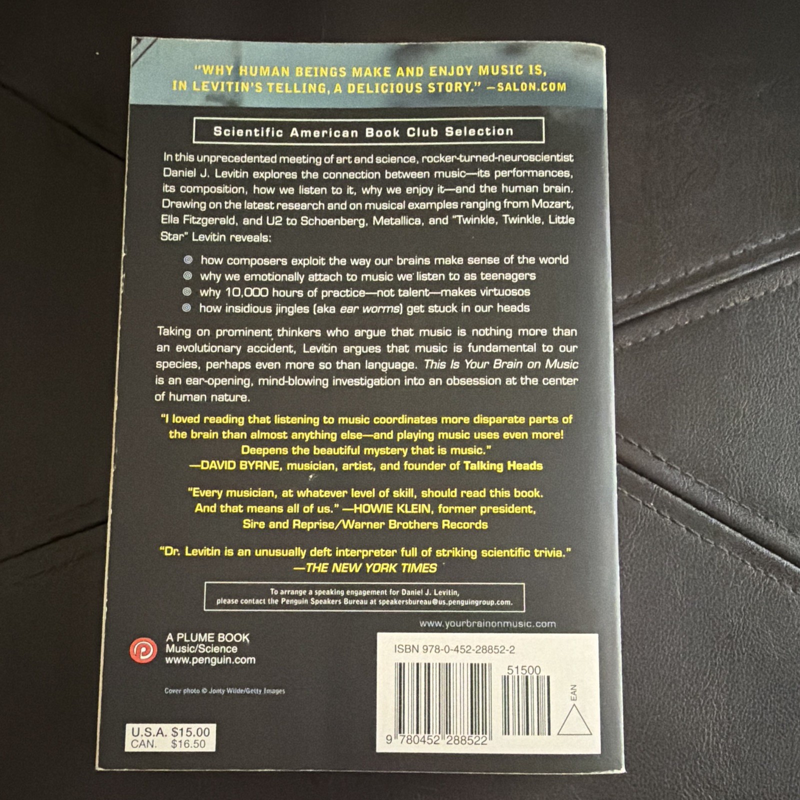 Daniel J. Levitin This Is Your Brain on Music Uk-B Paperback 2007 Penguin