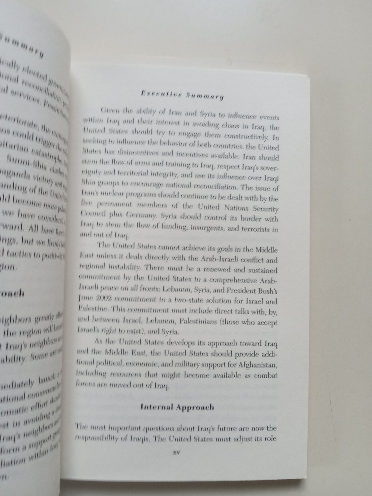 The Iraq Study Group Report : The Way Forward – a New Approach by Lee H….