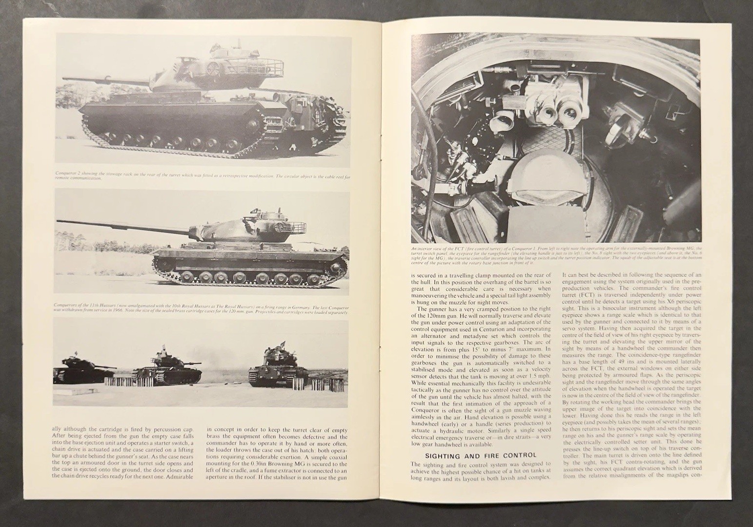 AFV Weapons Profile No. 38 Conqueror Heavy Gun Tank 1972 1st Ed. Reference-Vtg