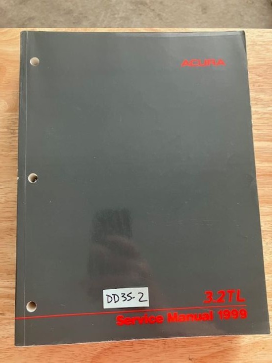 OEM ACURA 1999 3.2 TL FACTORY SERVICE MANUAL SHOP REPAIR BOOK