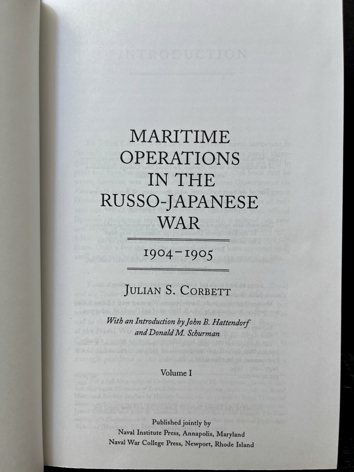 Maritime Operations Russo-Japanese War, 1904-1905 Stafford 2 Vol Set Like New K1