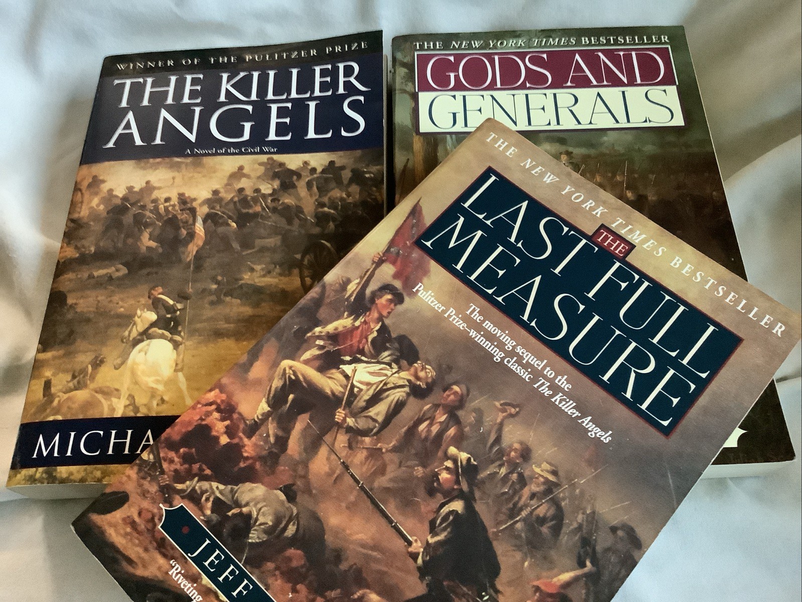 Michael & Jeff Shaara: Killer Angels, Gods & Generals, Last Full Measure AS NEW!
