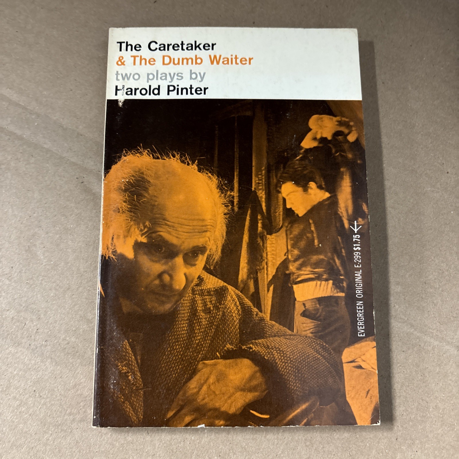 Harold Pinter The Caretaker and The Dumb Waiter Grove Press 1965 Evergreen PB