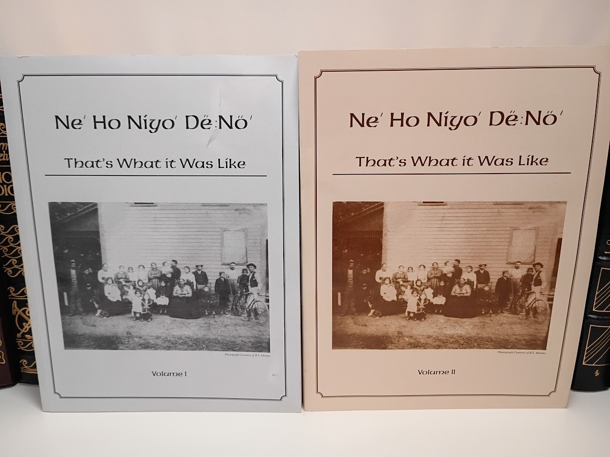 Ne Ho Niyo De No That’s What It Was Like Seneca Oral History 2 Vol Set Austin VG