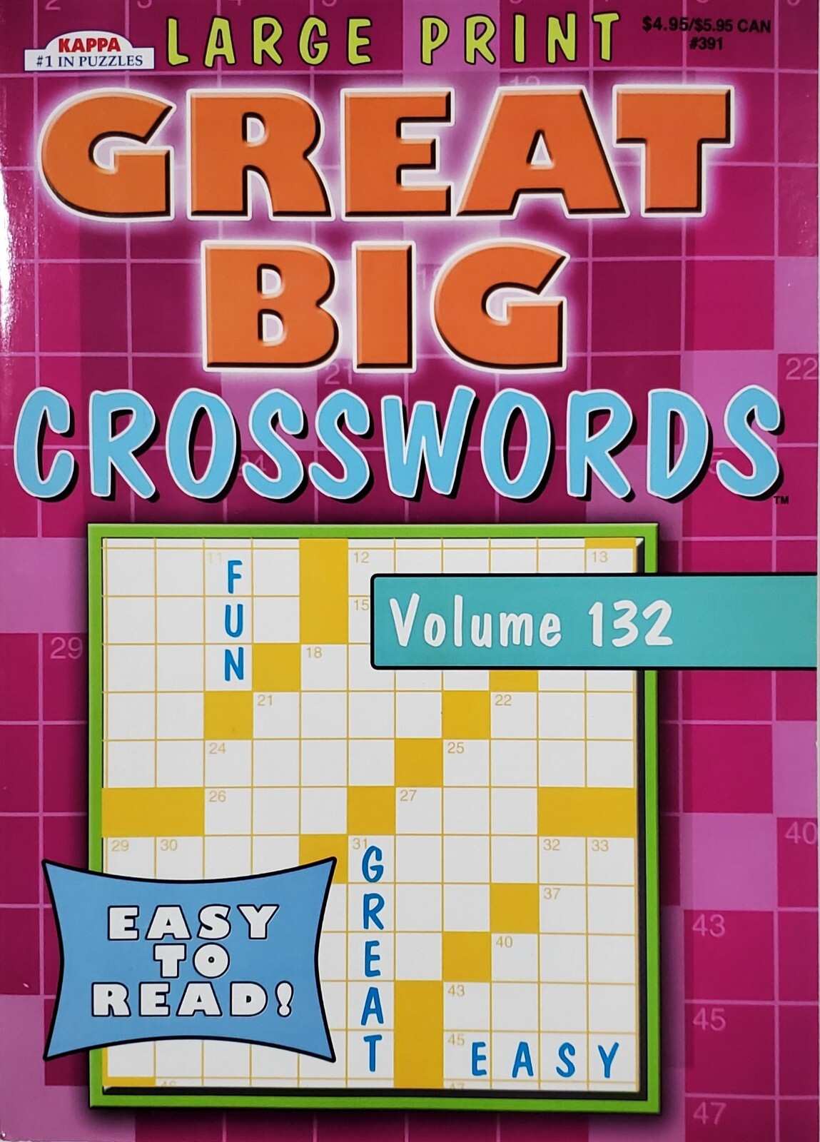 Kappa Large Print Crosswords Puzzle Books, Largest Selection of Volumes. U-PICK!