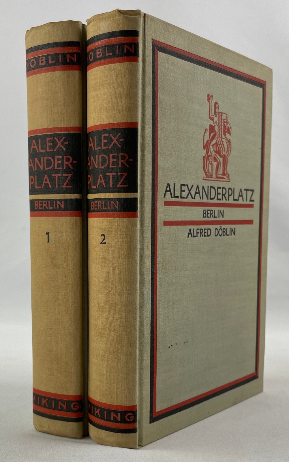 Alexanderplatz Berlin, Alfred Döblin, 1931, 2 Volumes, 1st Edition Thus, HC