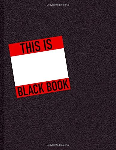 Blackbook Graffiti Sketchbook Blank Art Book with White Paper 279x216mm New