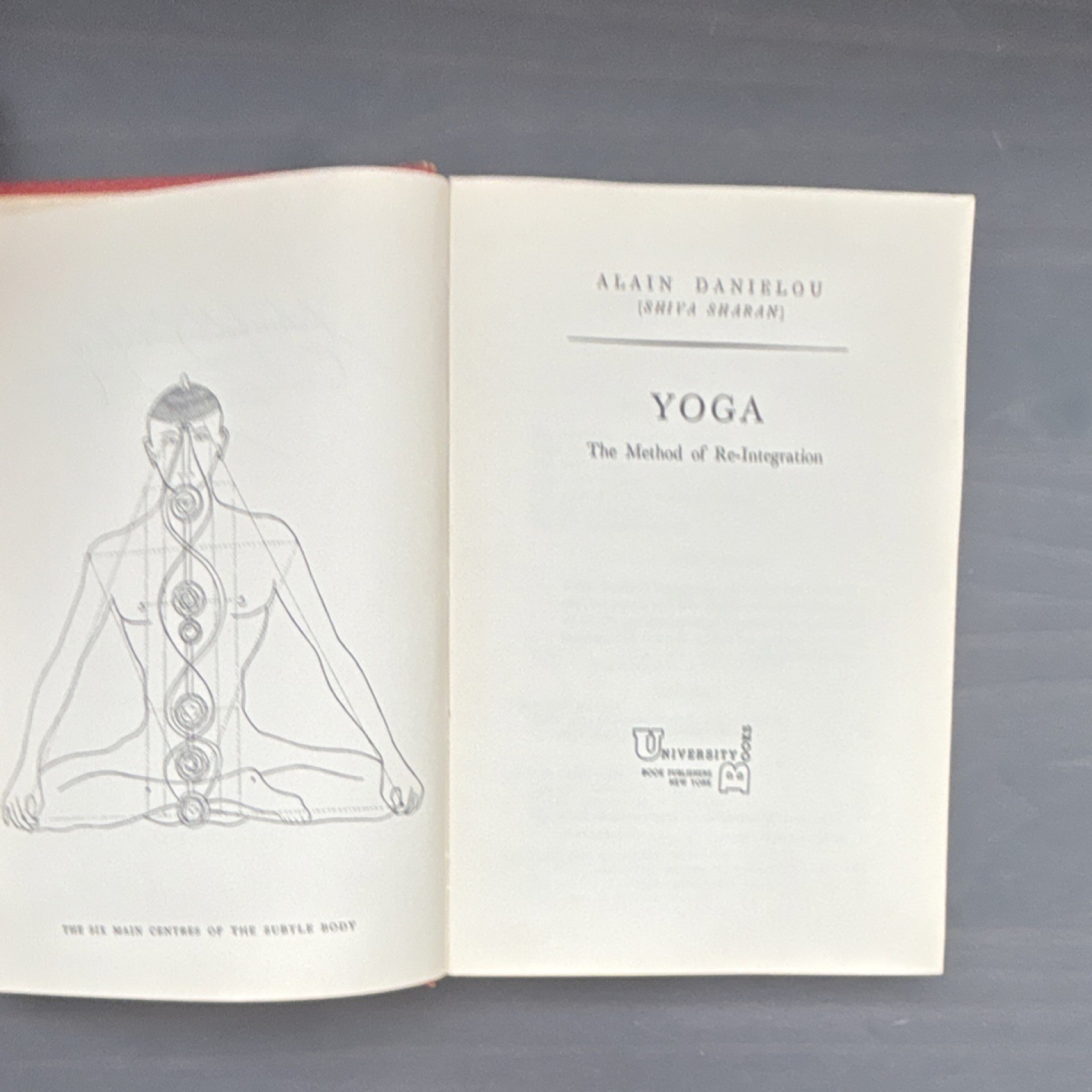 Yoga: The Method of Re-Integration by Alain Danielou (Hardcover, 1st Ed., 1955)