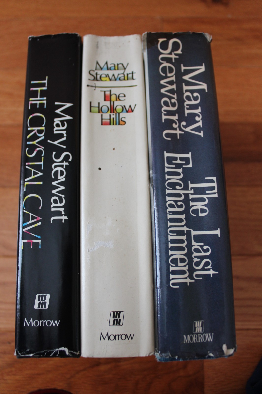 Vintage Mary Stewart Merlin/Arthur trilogy Crystal Cave, Hollow Hills, plus 1