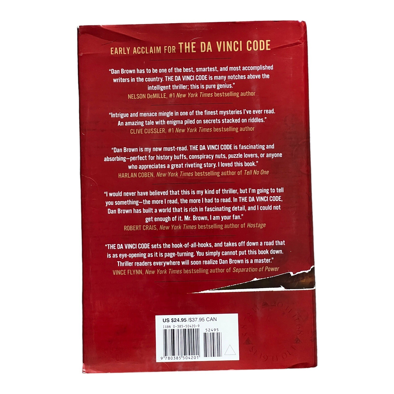 Robert Langdon Ser.: The Da Vinci Code : A Novel by Dan Brown (2003, Hardcover)