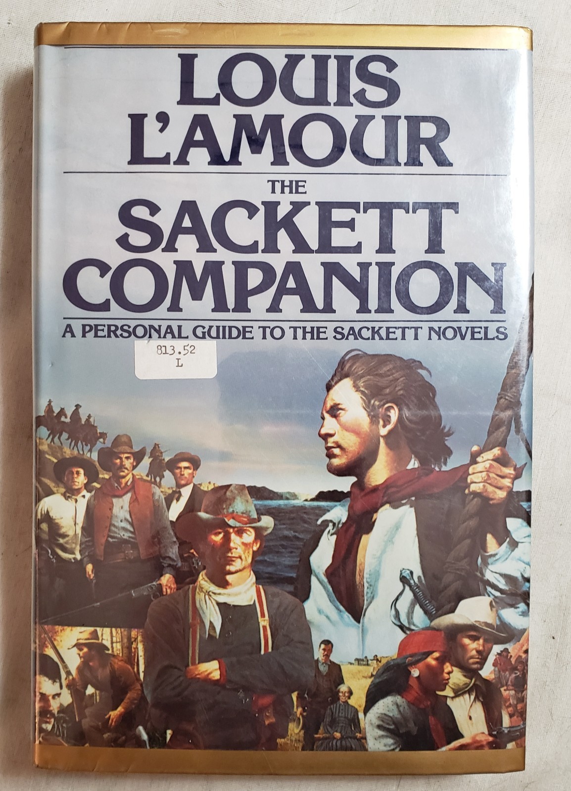 Sackett Companion by Louis L’Amour (1988, Hardcover) DJ Ex-Library p341 Bantam