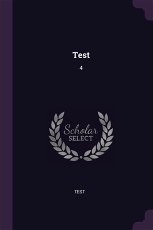 Test: 4 (Paperback or Softback)