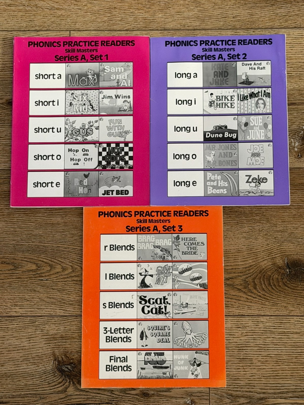 PHONICS PRACTICE READERS SERIES A SET 1-3 SKILLMASTERS By Modern Curriculum