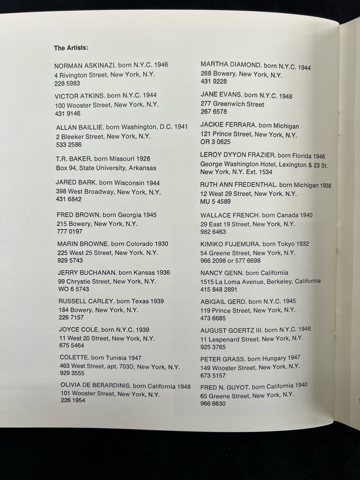Second Annual, Contemporary Reflections-1972-73, Aldrich Museum Contemporary Art