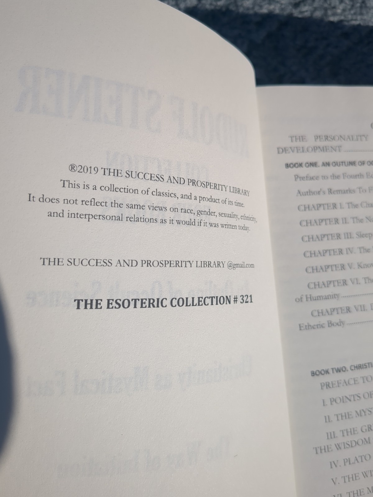 RUDOLF STEINER COLLECTION FOUR BOOKS: An Outline of Occult Science;…
