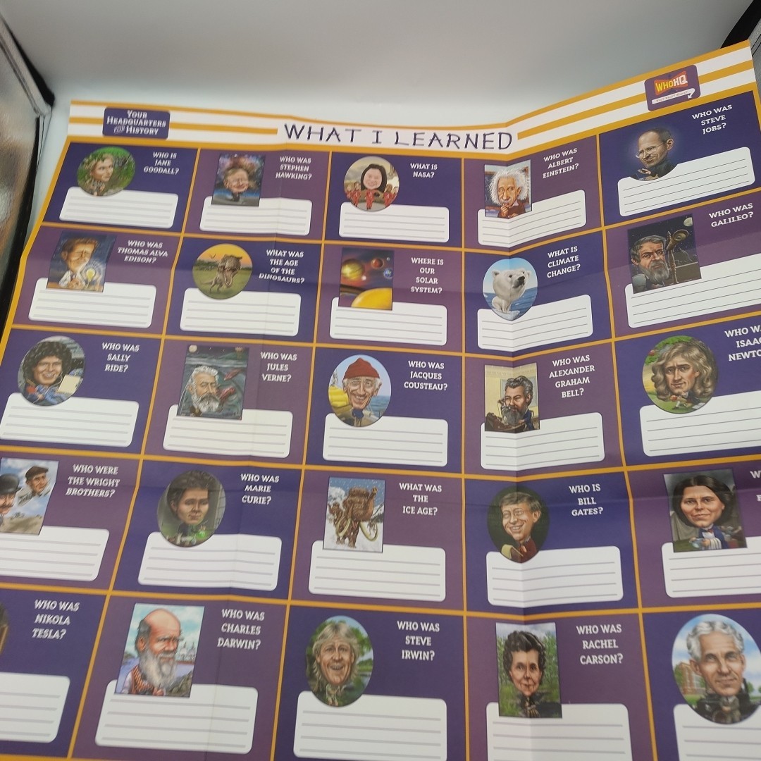 Who Was Science (24) Book Set RARE Poster Missing Who Were The Wright Brothers
