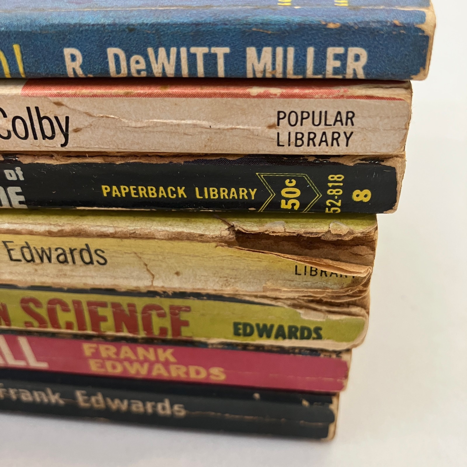 Vintage Paperback Sci Fi Anthologies 7 Book Lot Mass Market PBs Strange World