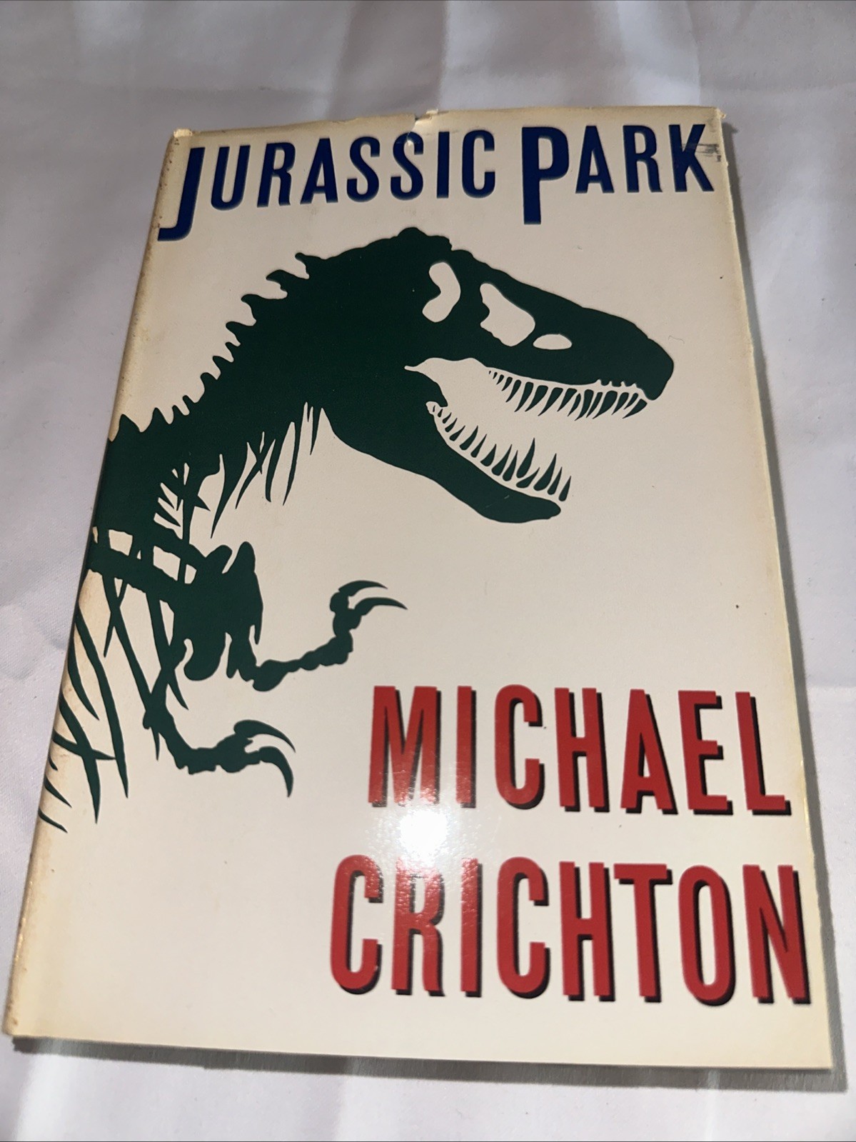 Jurassic Park Michael Crichton 1990 HC DJ