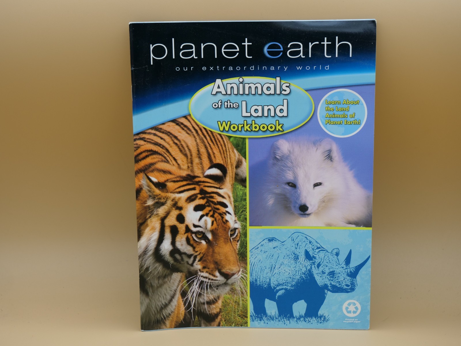 PLANET EARTH ANIMALS OF THE LAND WORKBOOK By Modern Publishing *Mint Condition*