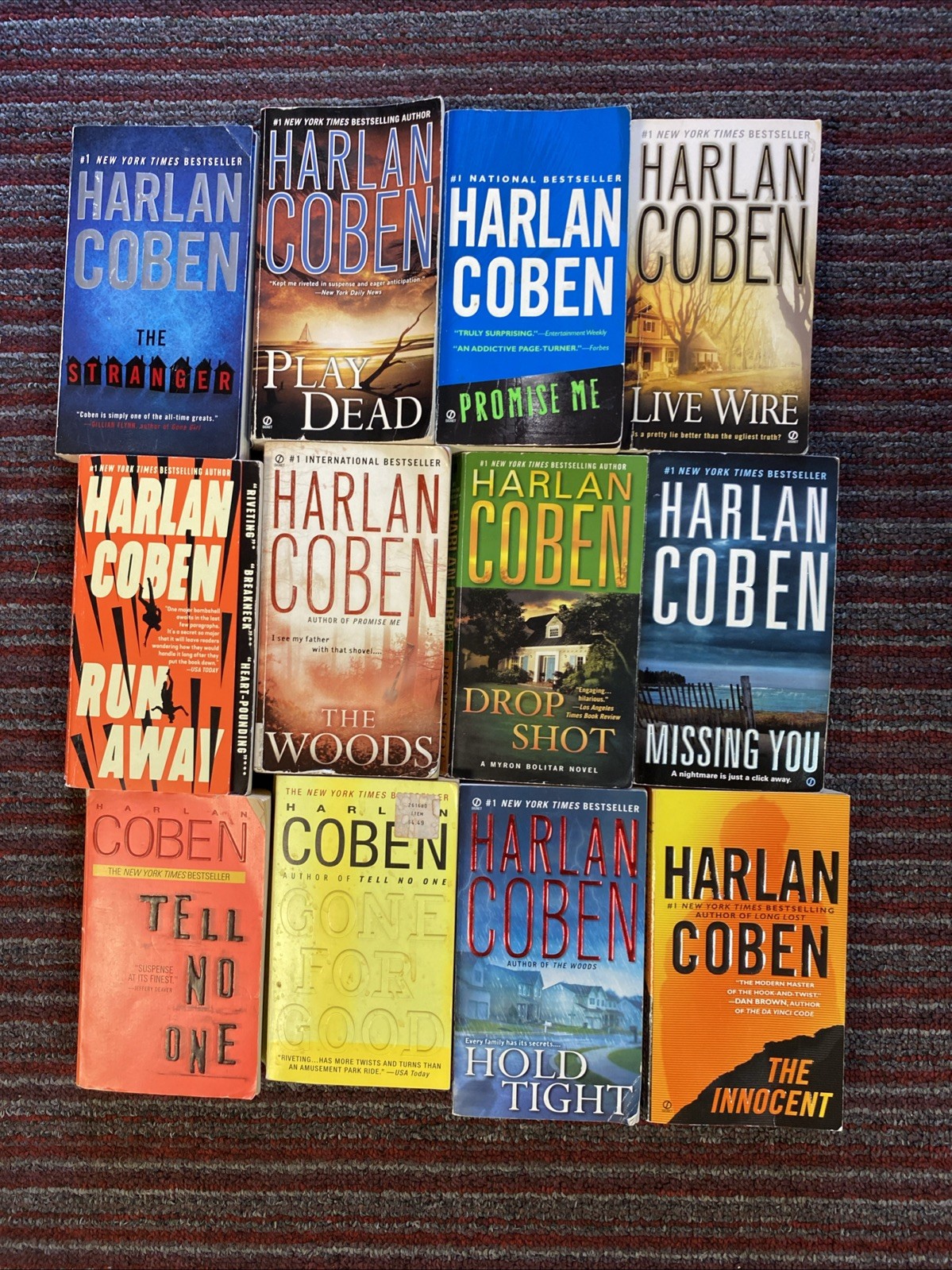 HARLAN COBEN lot Of 12 Pb Novels