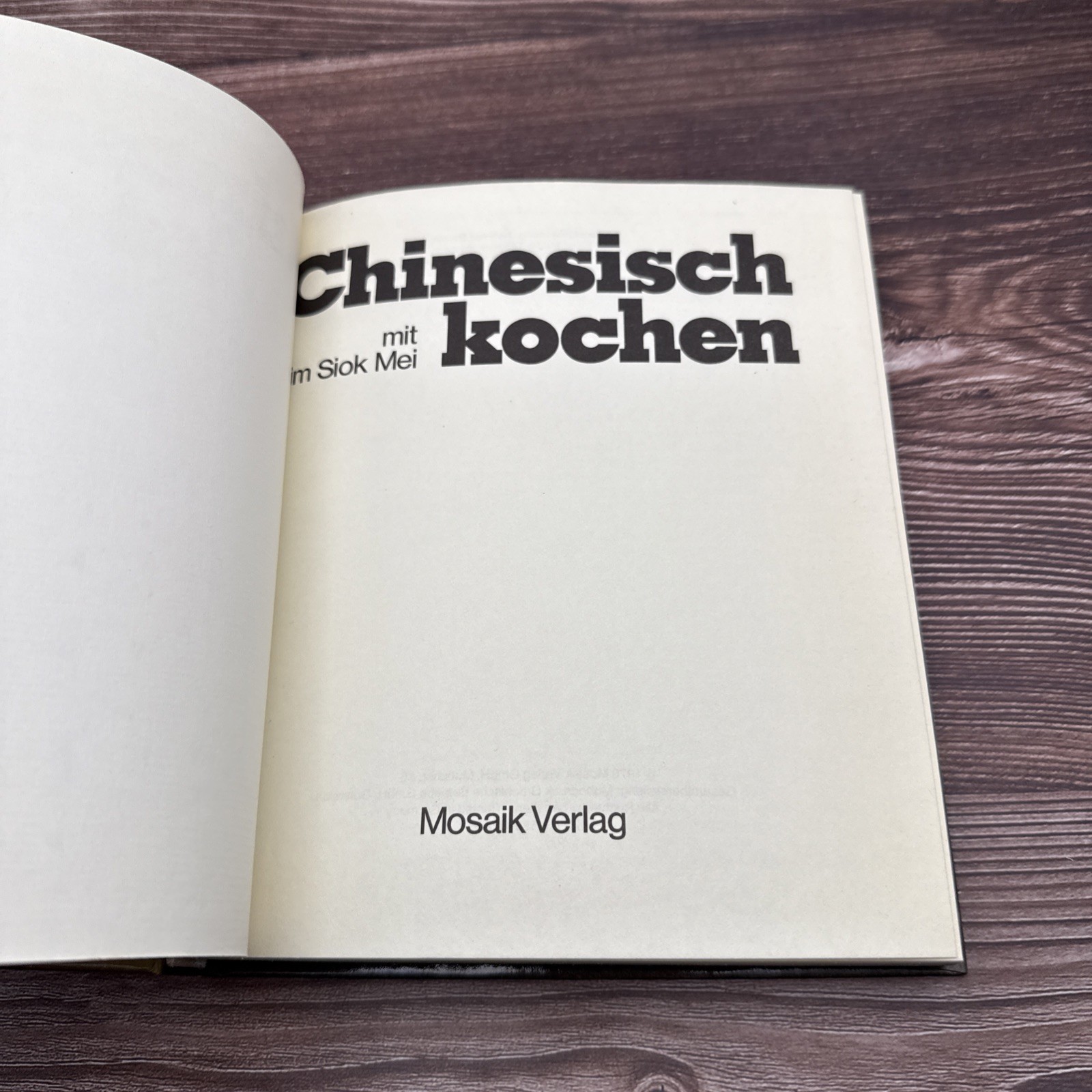 2 German Language Cookbooks Asian Chinese Cooking Kochen Vintage HC Books
