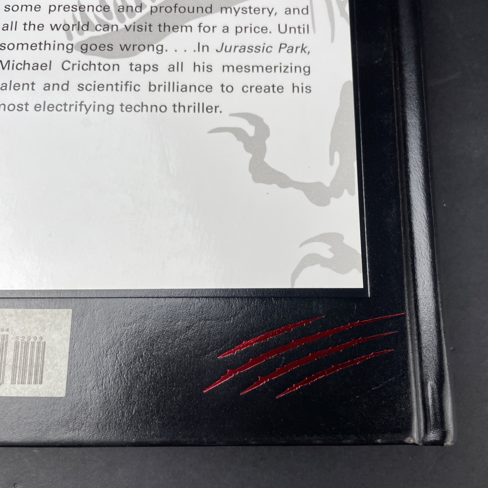 Jurassic Park Michael Crichton Hardcover Proprietary Edition Black Red TRex 2017