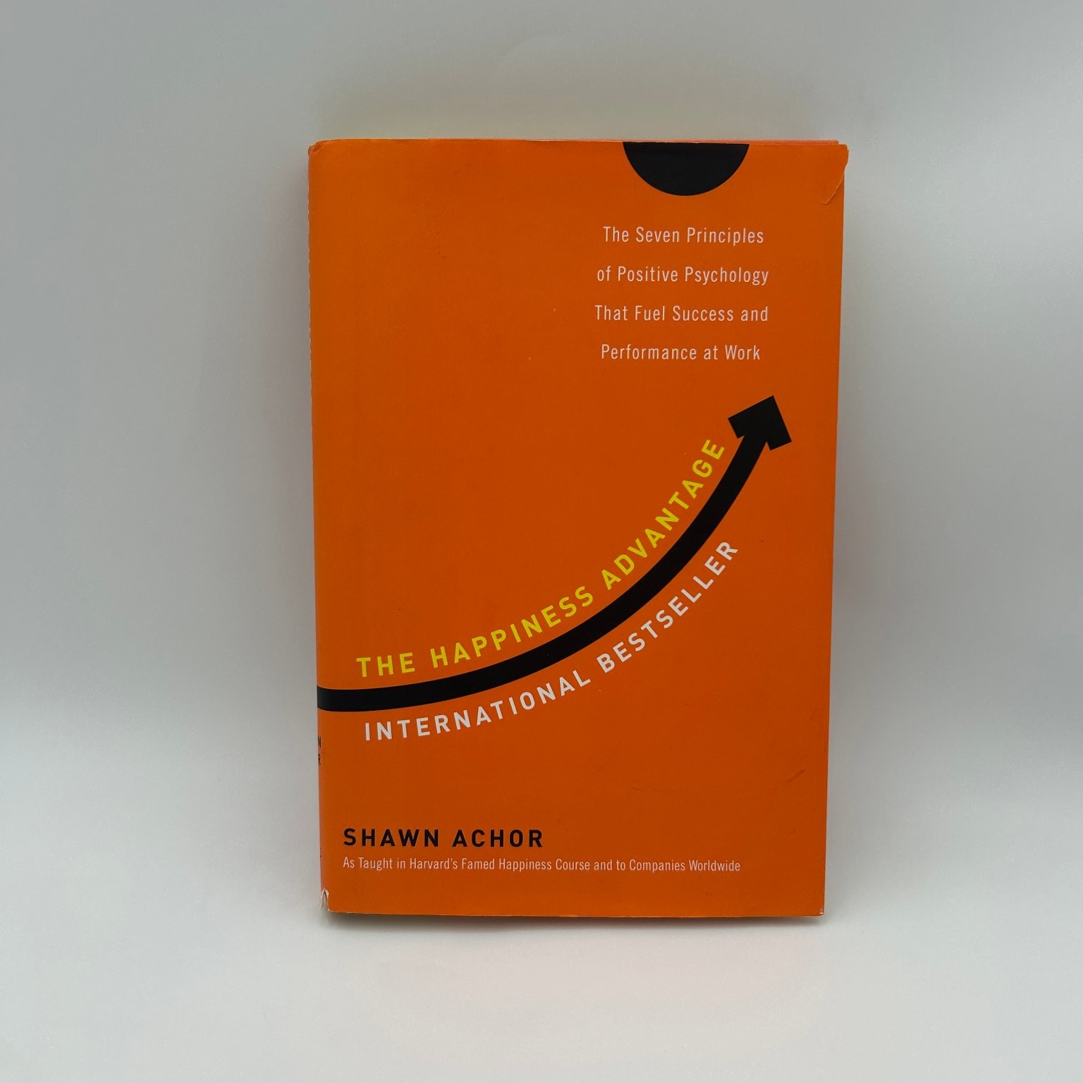 Happiness Advantage Shawn Achor 2010 Signed Copy Positive Psychology Crown